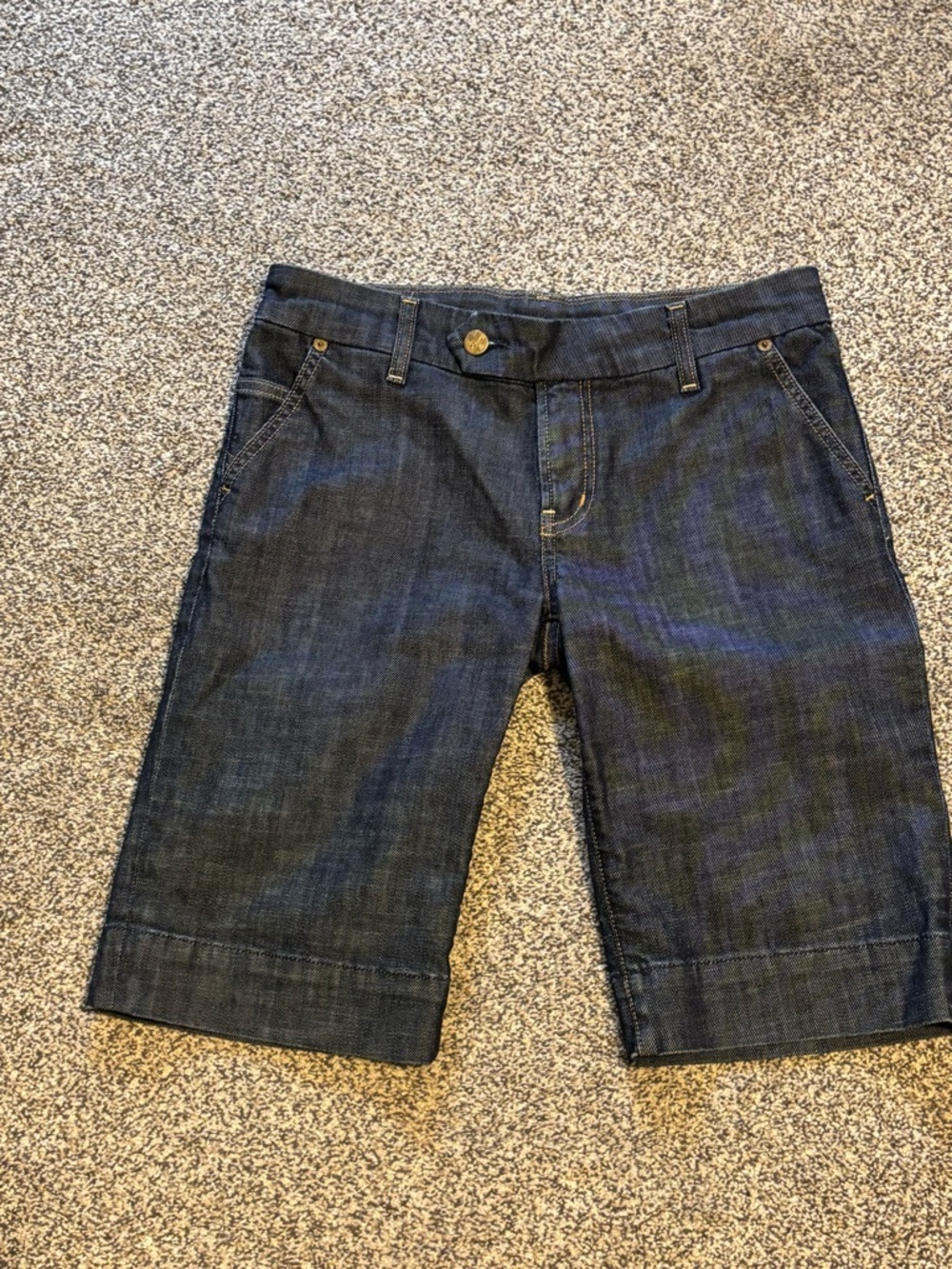 Citizens Of Humanity Dark Blue Denim Bermuda Shorts